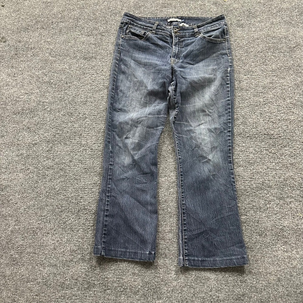 Bandolino Blu Jeans Womens Size 12 Dark Wash Arianna Bootcut Stretch Denim